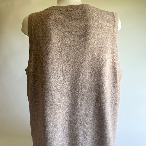 New Vince Camuto Cream Beige Polyester Sleeveless Pullover size XL - Picture 6 of 12